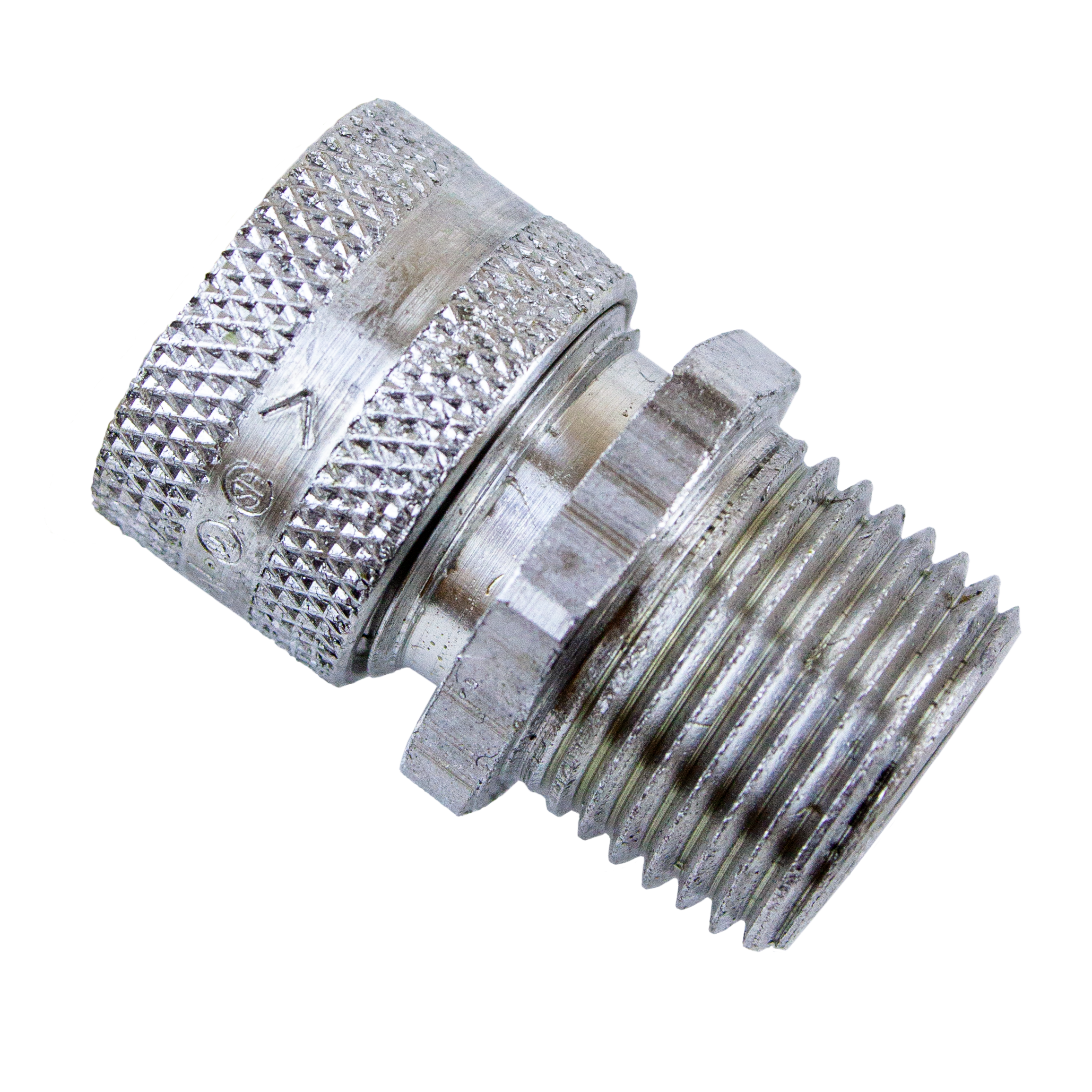 Straight Liquid-Tight Strain Relief Connectors - Aluminum - 1/2 in - Yellow